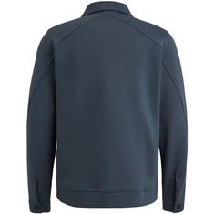 Cast Iron - Sweater vest - Blauw - Csw2502411 - Zip jacket Interlock sweat