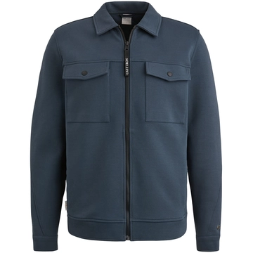 Cast Iron - Sweater vest - Blauw - Csw2502411 - Zip jacket Interlock sweat