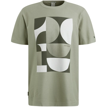Cast Iron - T-shirt korte mouw - Aqua - Ctss2502555 - Short sleeve r-neck regular fit tw