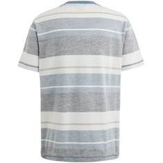 Cast Iron - T-shirt korte mouw - Blauw - Ctss2503567 - Short sleeve r-neck regular fit po