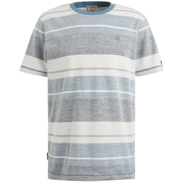 Cast Iron - T-shirt korte mouw - Blauw - Ctss2503567 - Short sleeve r-neck regular fit po