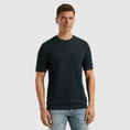 Cast Iron - T-shirt korte mouw - Blauw - Ctss2503568 - Short sleeve r-neck cotton jacquar