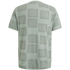 Cast Iron - T-shirt korte mouw - Blauw - Ctss2504588 - Short sleeve r-neck regular fit wa