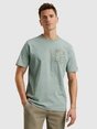 Cast Iron - T-shirt korte mouw - Blauw - Short sleeve r-neck regular fit - Ctss2505586