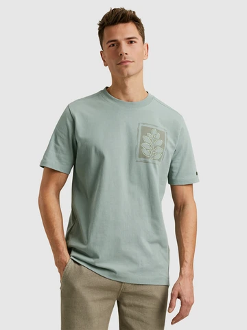 Cast Iron - T-shirt korte mouw - Blauw - Short sleeve r-neck regular fit - Ctss2505586