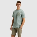 Cast Iron - T-shirt korte mouw - Blauw - Short sleeve r-neck regular fit si - Ctss2505586