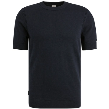 Cast Iron - T-shirt korte mouw - Donkerblauw - Short sleeve r-neck cotton blend s - Ctss2505589