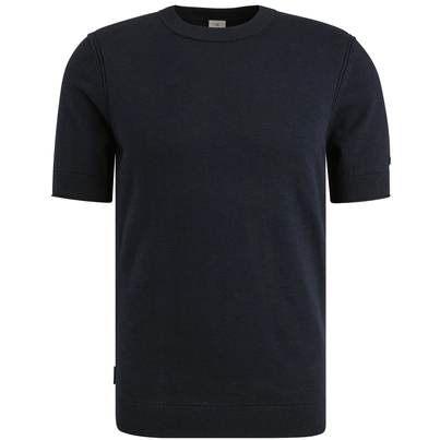 Cast Iron - T-shirt korte mouw - Donkerblauw - Short sleeve r-neck cotton blend s - Ctss2505589