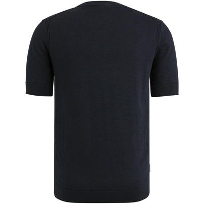 Cast Iron - T-shirt korte mouw - Donkerblauw - Short sleeve r-neck cotton blend s - Ctss2505589