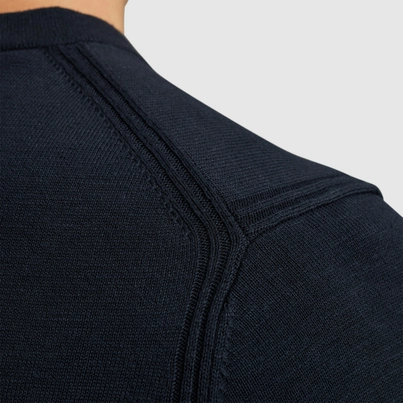 Cast Iron - T-shirt korte mouw - Donkerblauw - Short sleeve r-neck cotton blend s - Ctss2505589