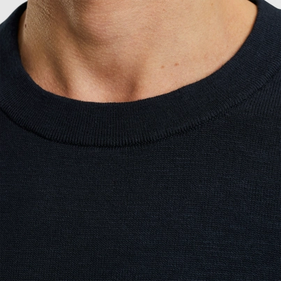 Cast Iron - T-shirt korte mouw - Donkerblauw - Short sleeve r-neck cotton blend s - Ctss2505589