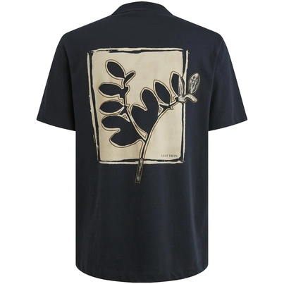 Cast Iron - T-shirt korte mouw - Donkerblauw - Short sleeve r-neck regular fit si - Ctss2505587