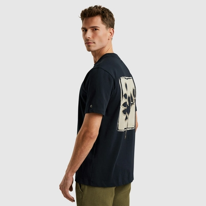 Cast Iron - T-shirt korte mouw - Donkerblauw - Short sleeve r-neck regular fit si - Ctss2505587