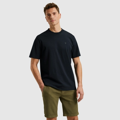 Cast Iron - T-shirt korte mouw - Donkerblauw - Short sleeve r-neck regular fit si - Ctss2505587