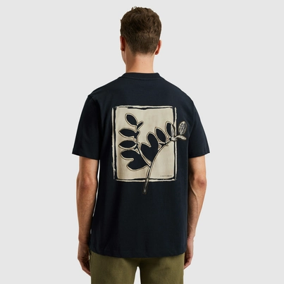 Cast Iron - T-shirt korte mouw - Donkerblauw - Short sleeve r-neck regular fit si - Ctss2505587