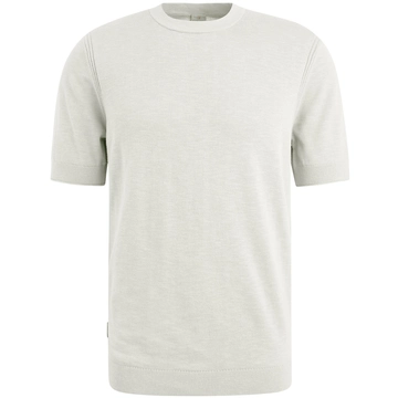 Cast Iron - T-shirt korte mouw - Ecru - Ctss2504596 - Crewneck cotton blend slub