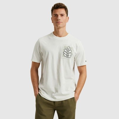 Cast Iron - T-shirt korte mouw - Ecru - Short sleeve r-neck regular fit si - Ctss2505586