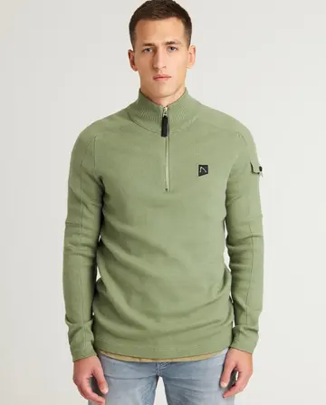 Chasin - Schipperstrui - Groen - Oscar Half Zip - 31150001
