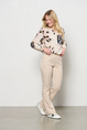 &co - Elsie Faded Flower - Blouse lange mouw - Middengroen - Bl331