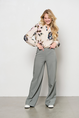 &co - Elsie Faded Flower - Blouse lange mouw - Middengroen - Bl331