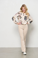 &co - Elsie Faded Flower - Blouse lange mouw - Middengroen - Bl331