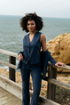 &CO Woman - Blazer - Blauw - Phileine Melee Travel
