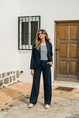 &CO Woman - Blazer - Blauw - Phileine Melee Travel