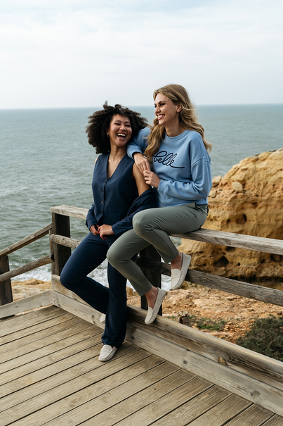 &CO Woman - Blazer - Blauw - Phileine Melee Travel