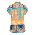 &CO Woman - Blouse korte mouw - Assorti - Valetta Multi Paisley - Bl377