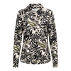 &CO Woman - Blouse lange mouw - Zwart - Vayen Leaf - Bl355