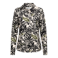 &CO Woman - Blouse lange mouw - Zwart - Vayen Leaf - Bl355