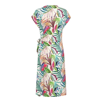 &CO Woman - Jurk - Beige - Lizzy Multi Leaf - Dr286