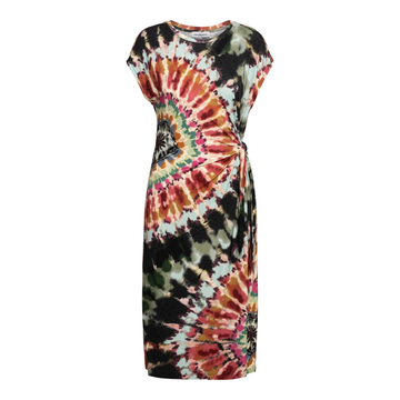 &CO Woman - Jurk - Groen - Lizzy Tie-Dye - Dr280