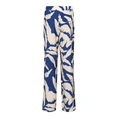 &CO Woman - Katoenen broek - Blauw - Nadine Banana Leaf - Pa376
