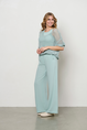 &Co Woman - Katoenen broek - Lichtblauw - Nelly - Pa366