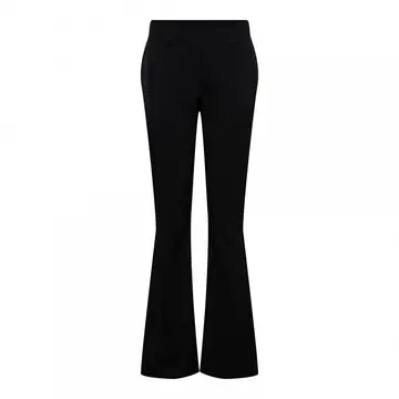 &CO Woman - Katoenen broek - Zwart - Penelope Flare Travel - #Basics-Pa203-1