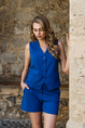 &CO Woman - Korte broek - Blauw - Posie Short Travel - Pa361