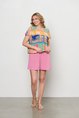 &CO Woman - T-shirt korte mouw - Assorti - Alisa Multi Paisley - Bl375