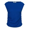 &CO Woman - T-shirt korte mouw - Blauw - Tamma - Ts134