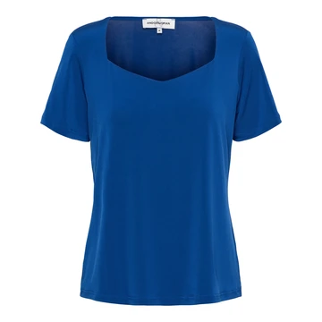&CO Woman - T-shirt korte mouw - Blauw - Varia - To301