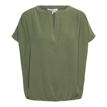 &CO Woman - T-shirt korte mouw - Groen - Nola - Bl347