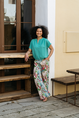 &CO Woman - T-shirt korte mouw - Groen - Nola - Bl371