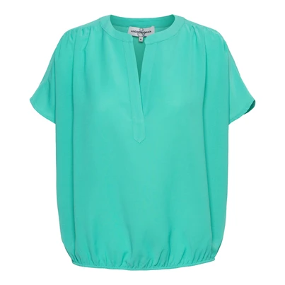 &CO Woman - T-shirt korte mouw - Groen - Nola - Bl371