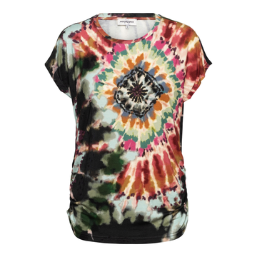 &CO Woman - T-shirt korte mouw - Groen - Vineeta Tie-Dye - To287