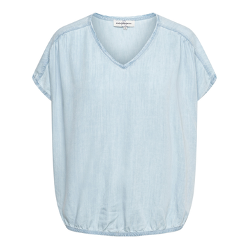 &CO Woman - T-shirt korte mouw - Lichtblauw - Jessie - To294