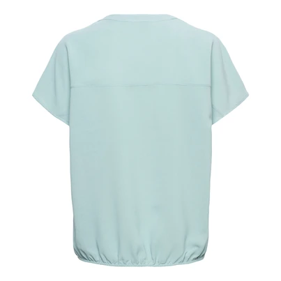 &CO Woman - T-shirt korte mouw - Lichtblauw - Nola - Bl371