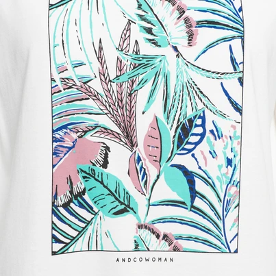 &CO Woman - T-shirt korte mouw - Wit - Sira - Ts270