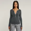 Deep v slim l\s wmn