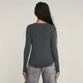 Deep v slim l\s wmn