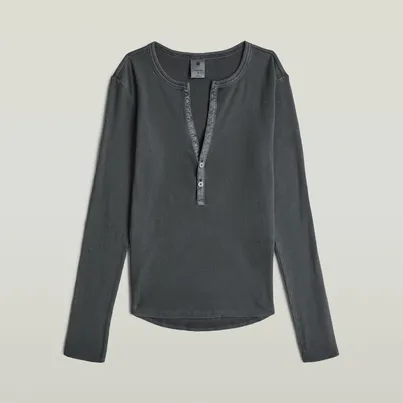 Deep v slim l\s wmn